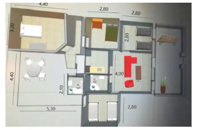 Casa Familiar Patio Y 2 Banos Con Aire Acondicionado Lejlighed Málaga